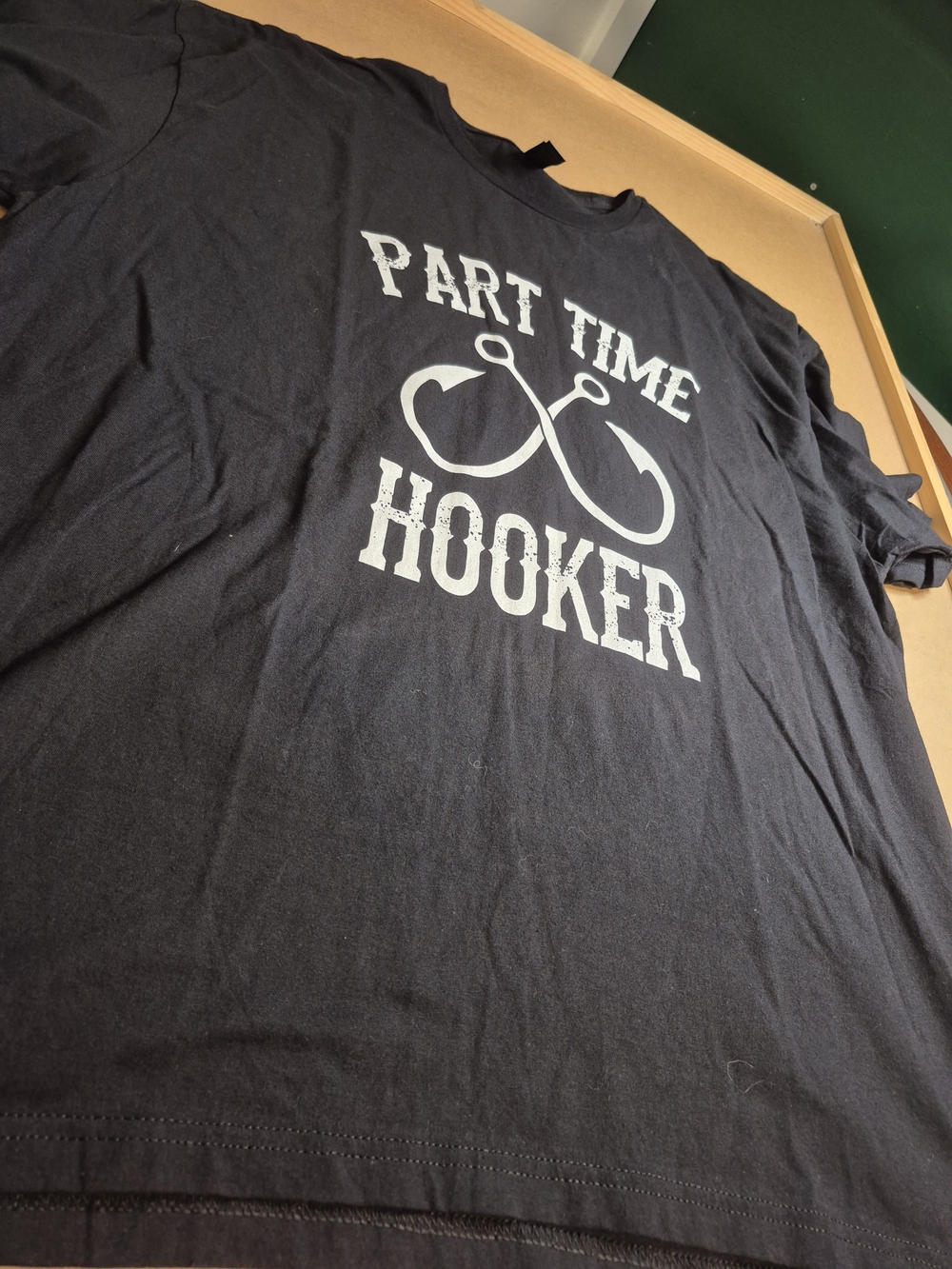 Gildan Black 'Part Time Hooker' Graphic Tee